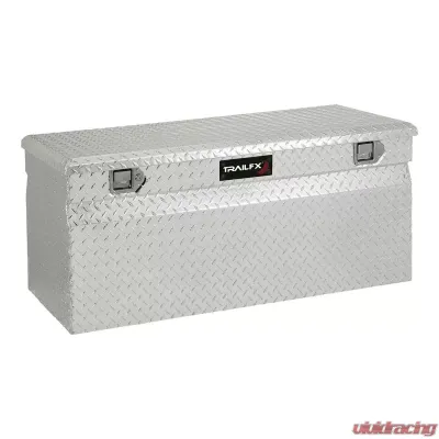 TrailFX Chest Sgl Lid Dia Tread Bright Pol 16 Gauge Alum 48x24x20 13.3 Cubic Ft Cap - 151481